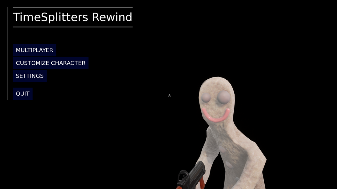 TimeSplitters Rewind UE4 main menu from 2016